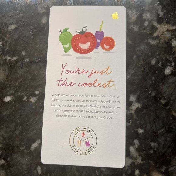 Apple Backpack Cooler Travel Employee Eat Well Challenge (including gold… - Picture 4 of 5